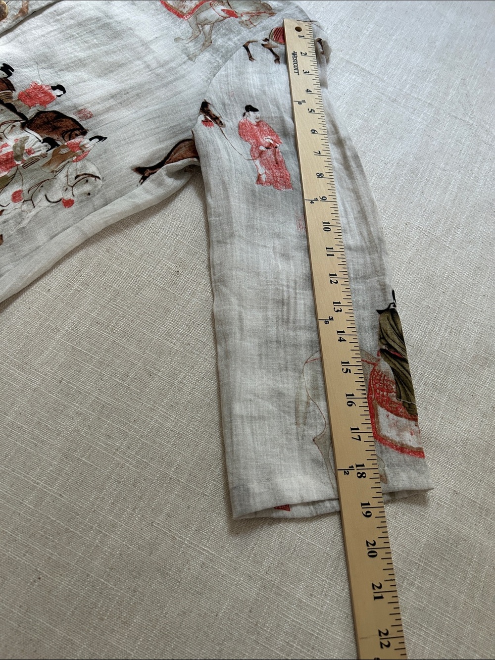 Soft Surrounding's Song Dynasty Tunic Women's SZ Medium Novelty Mandarin Collar - Picture 9 of 10